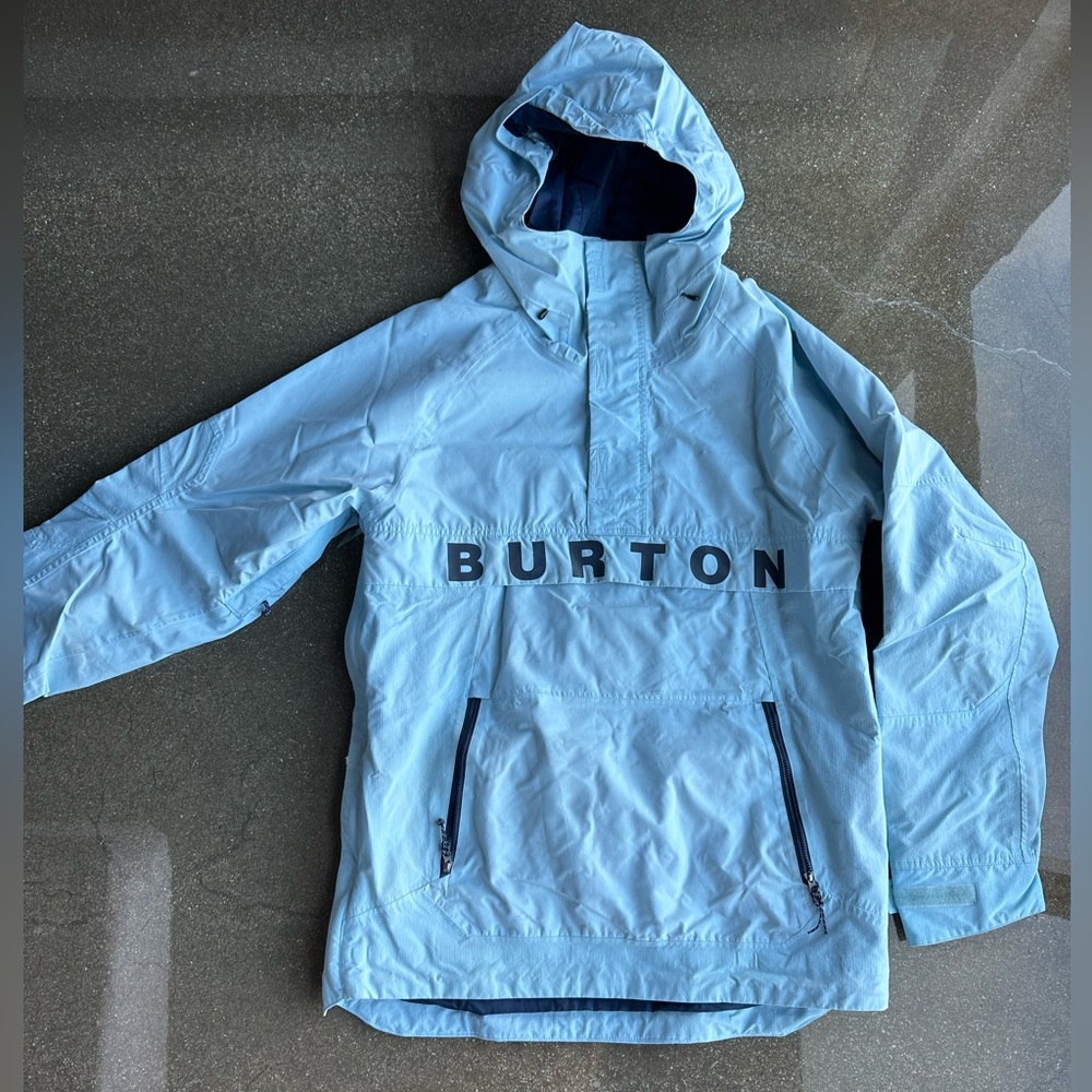 Men’s Burton Baby Blue (RARE) Snowboard Anorak Jacket size L